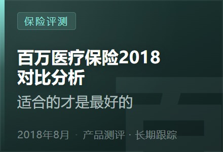 百万医疗保险2018对比分析—适合的才是最好的-李景的保险时光